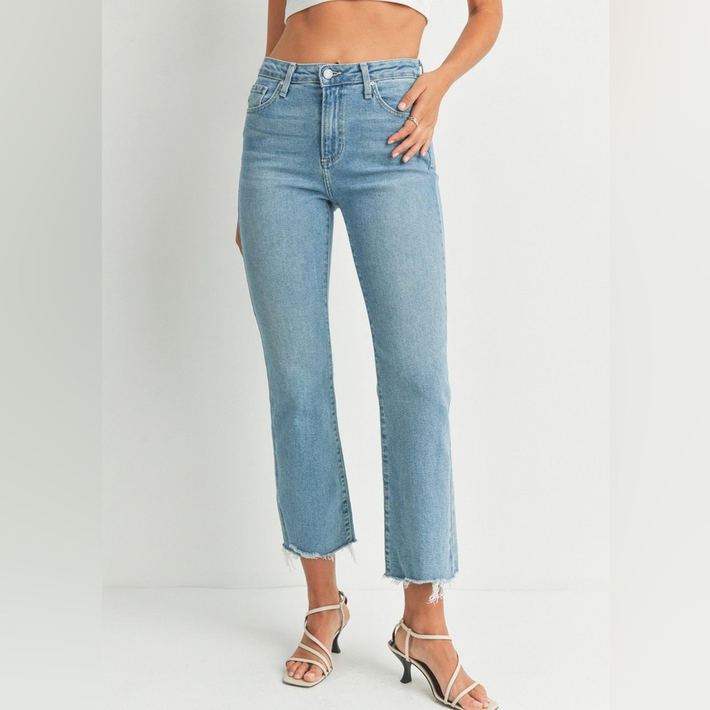 Just Black Denim The Vintage Cropped Flare Jean Size 28 USA Made